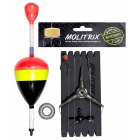 Монтаж Molitrix на товстолоба 3 гачки