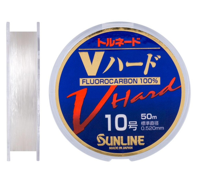 Флюорокарбон SUNLINE FC Tornado V Hard HG 50m #10.0/0.52mm 20.0kg