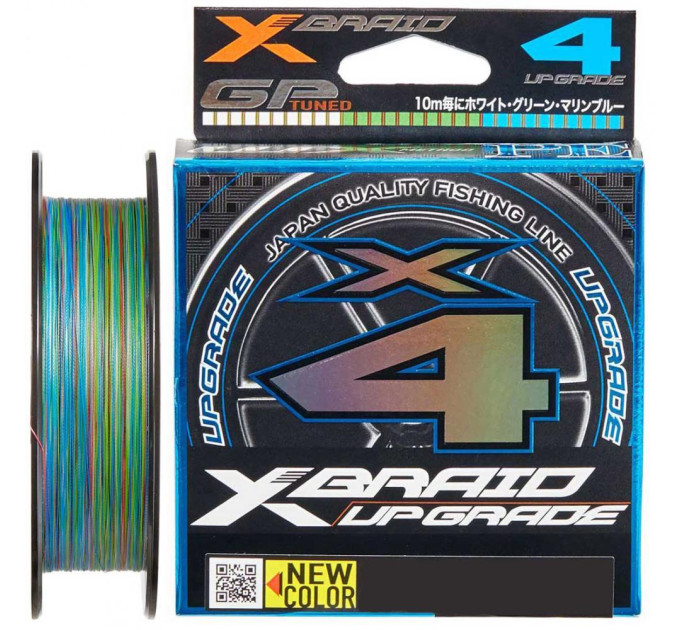 Шнур YGK X-Braid Upgrade X4 (3 colored) 120m #0.6/0.128mm 12lb/5.4kg