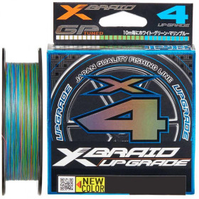 Шнур YGK X-Braid Upgrade X4 (3 colored) 180m #0.6/0.128mm 12lb/5.4kg