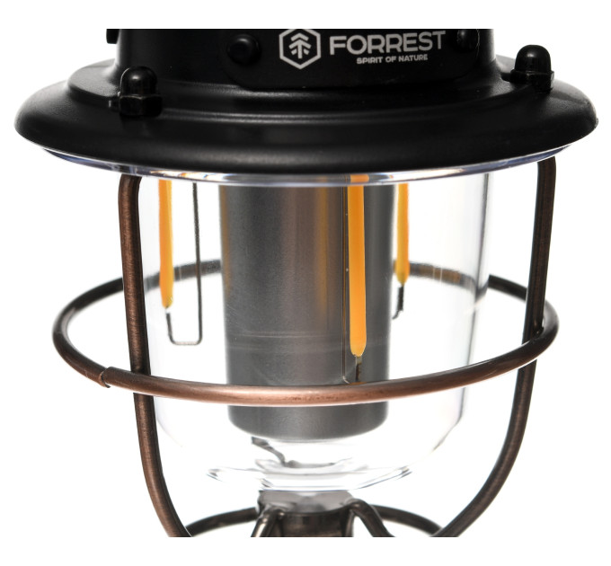Ліхтар FORREST Camper Retro Camping Lamp Black