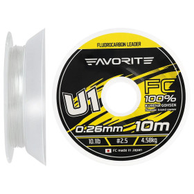 Флюорокарбон Favorite U1 FC 10m #2.5/0.26mm 10.1lb/4.58kg Флюорокарбон Favorite U1 FC 10m #2.5/0.26mm 10.1lb/4.58kg
