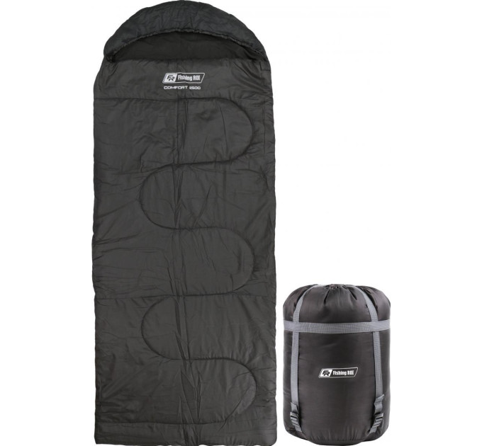 Спальный мешок FR Com-Fort 1500 220x90см -5 до 5 ℃ dark grey