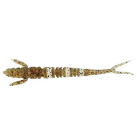 Силикон FishUp Flit 1.5" (10pcs.), #045-Green Pumpkin/Red & Black
