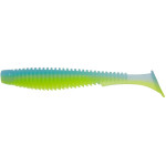 Силикон FishUp U-Shad 3.5" (8pcs.), #206 - Sky/Chartreuse (UV)