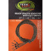 Набор Techno Carp "Петли-лидкор" с б/с вертлюгом 45lb 90см Silt (уп. 5 шт)