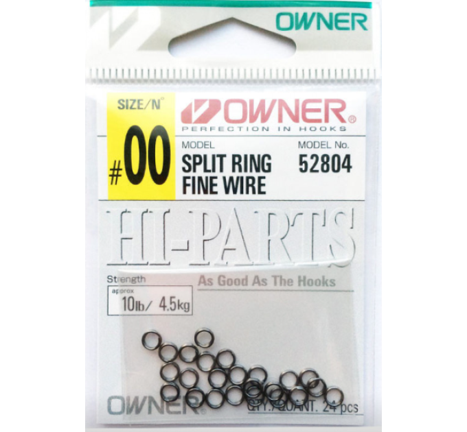 Заводное кольцо Owner Split Ring Fine Wire №00