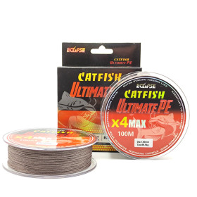 Шнур ECLIPSE X4 Catfish Ultimate PE Brown 100m 0.60mm