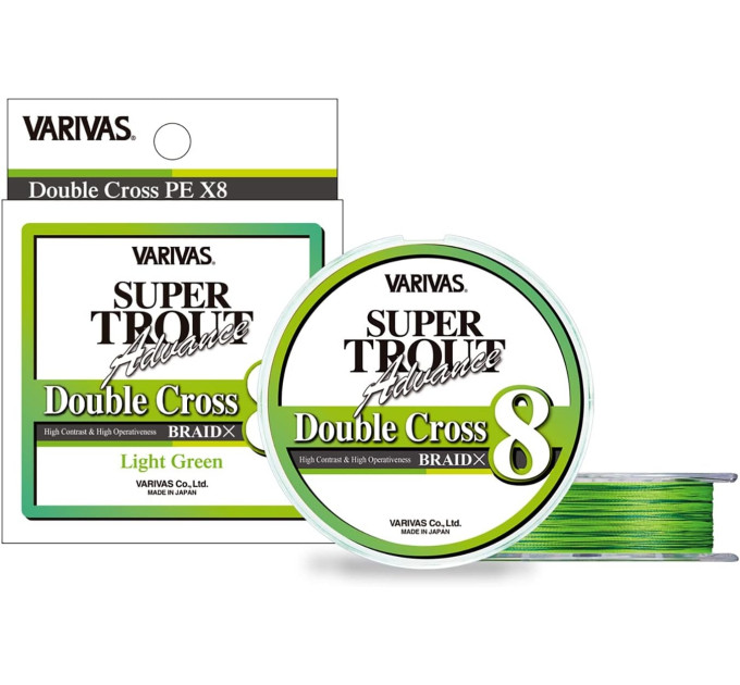 Шнур VARIVAS X8 Braid Line Super Trout Advance DUBBEL CROSS 8lb 100m