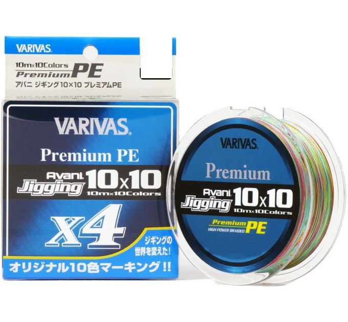 Шнур VARIVAS Premium PE X4 15 Lb 200m #0.8