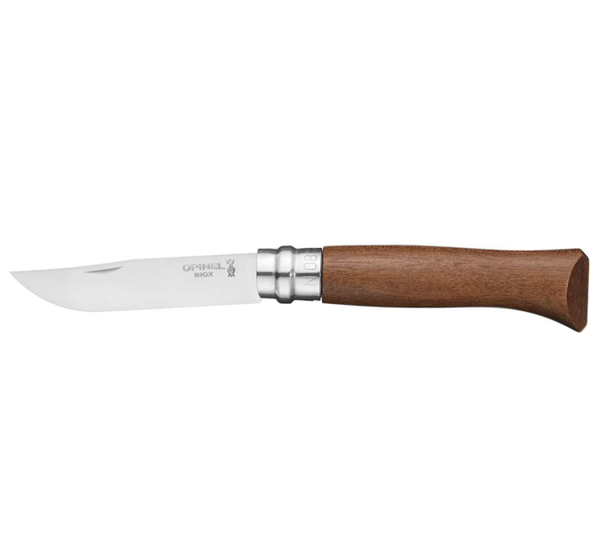 Нож Opinel №8 VRI Inox орех, упаковка