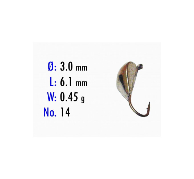 Мормышка Bravo Fishing 2230-69 Ракушка с ушком крашеная 3,0 мм 0,45 гр. 69