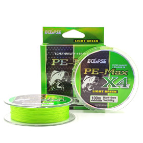 Шнур ECLIPSE X4 PE-MAX Light Green 100m 0.08mm 4,5kg