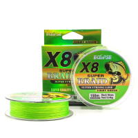Шнур ECLIPSE X8 Super Braid Light Green 150m 0.18mm 15,1kg