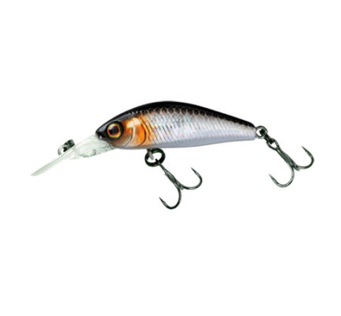 Воблер JACKALL Chubby Minnow 35SP 2.3г HL Silver&Black