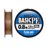 Шнур Sunline Basic PE 200m (Multi Color) #0.8/0.153mm 12lb/6kg
