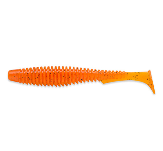 Силикон FishUp U-Shad 3.5" (8pcs.), #049 - Orange Pumpkin/Black