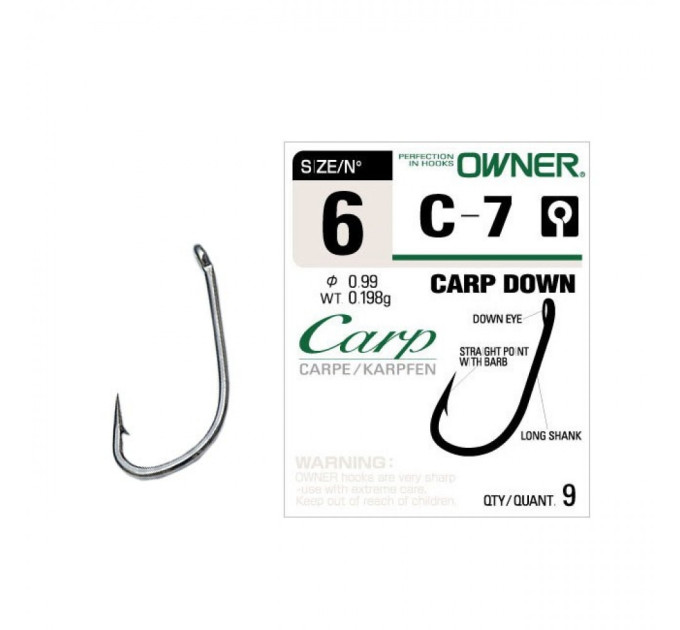 Гачок OWNER Carp Down C7-53267 №10