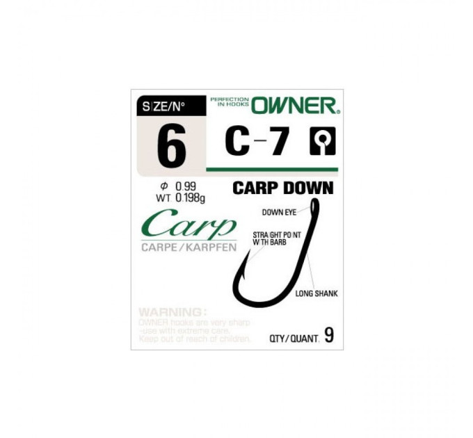 Гачок OWNER Carp Down C7-53267 №10