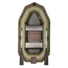 Лодка BARK В-230ND Двухместная гребная, подвижные сиденья, реечный настил, навесной транец