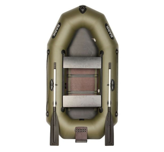 Лодка BARK В-230ND Двухместная гребная, подвижные сиденья, реечный настил, навесной транец