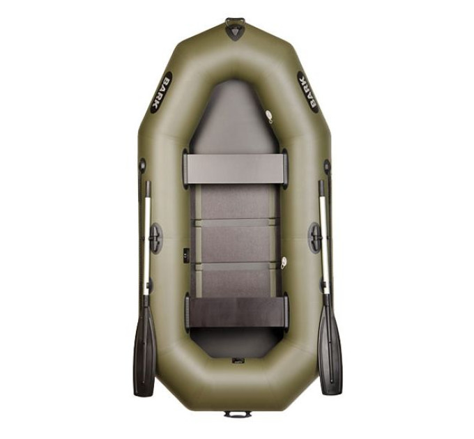Лодка BARK В-260 Двухместная гребная, стационарные сиденья, реечный настил