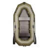 Лодка BARK В-260 Двухместная гребная, стационарные сиденья, реечный настил