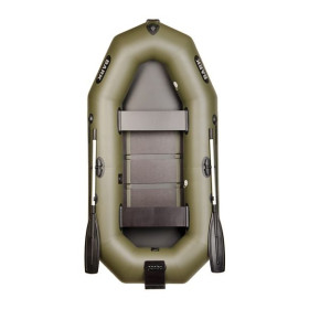 Лодка BARK B-260N Двухместная гребная, стационарные сиденья, реечный настил, навесной транец
