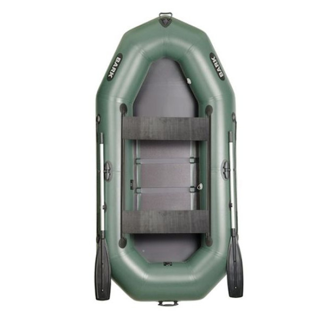 Лодка BARK В-280D Трехместная гребная, подвижные сиденья, реечный настил