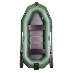 Лодка BARK B-280N Трехместная гребная, стационарные сиденья, реечный настил, навесной транец