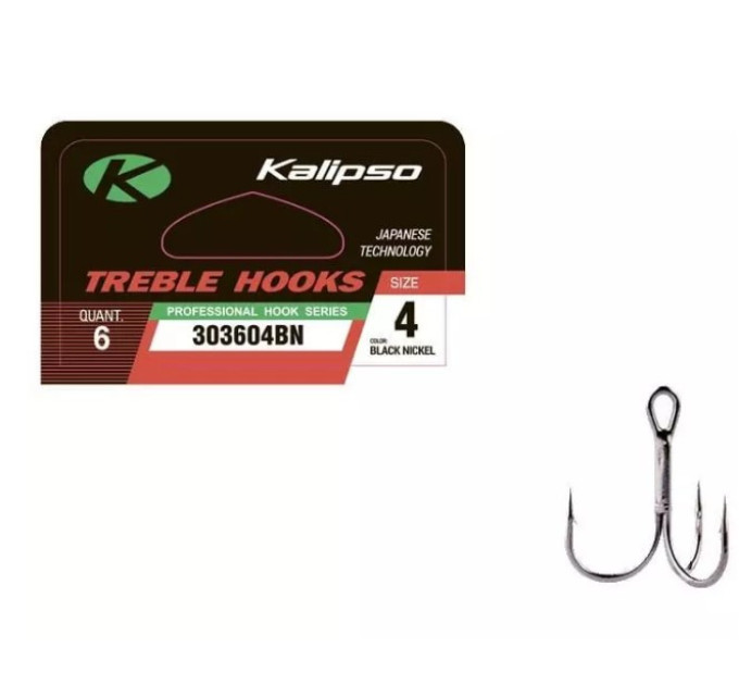 Гачок трійник KALIPSO Treble-303604BN №4