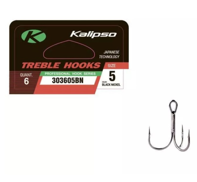 Гачок трійник KALIPSO Treble-303605BN №5