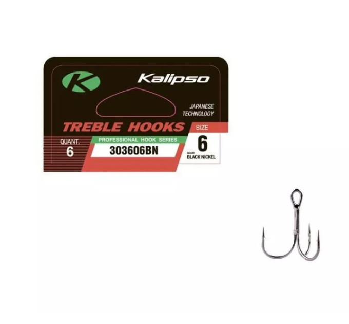 Гачок трійник KALIPSO Treble-303606BN №6