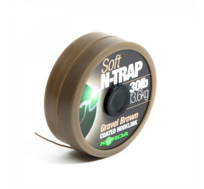 Поводочный материал Korda с покрытием N-Trap Soft 20m 15Lb Gravel Brawn