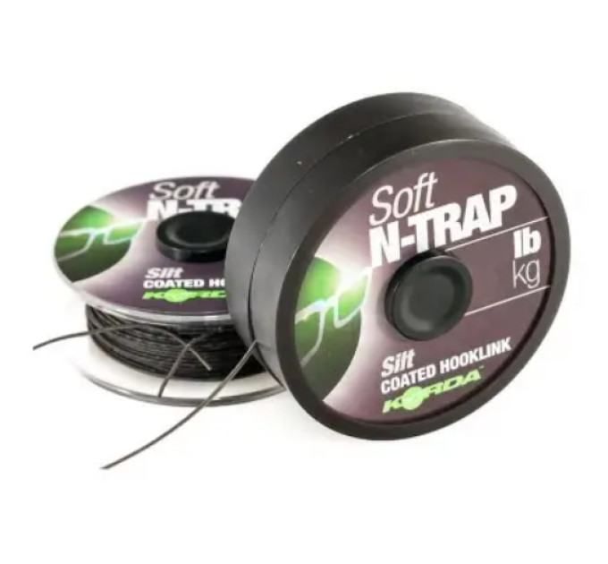 Поводочный материал Korda с покрытием N-Trap Soft 20m 20Lb Silt