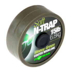 Поводочный материал Korda с покрытием N-Trap Soft 20m 20Lb Weedy Green