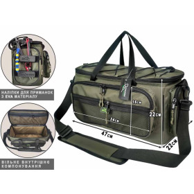 Сумка Проф Монтаж рыболовная Lures&Rigs (47х22х22см)