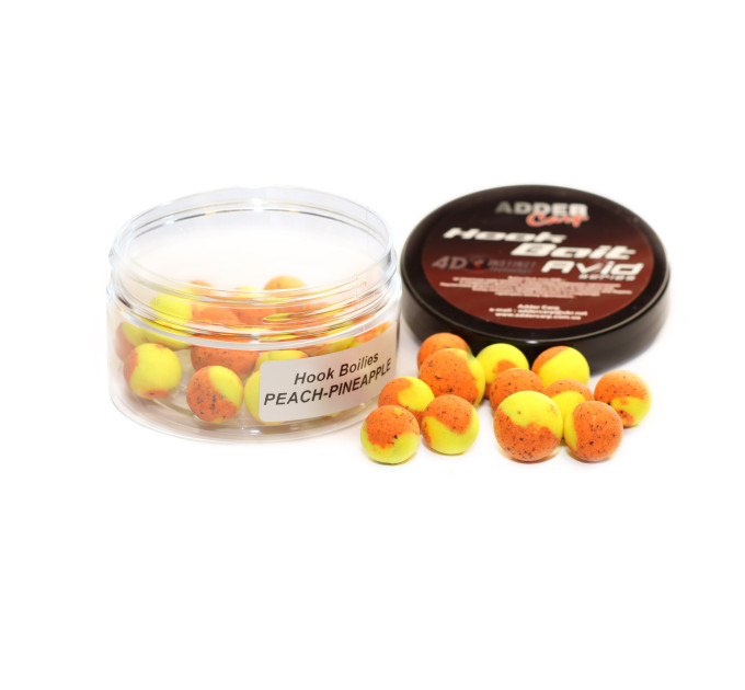 Бойли Adder Carp Hook Boilies Neutral Balance Avid 14-16 mm 100 ml Peach&Pineapple