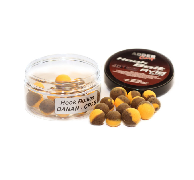 Бойли Adder Carp Hook Boilies Neutral Balance Avid 14-16 mm 100 ml Banan-Crab / Банан-Краб