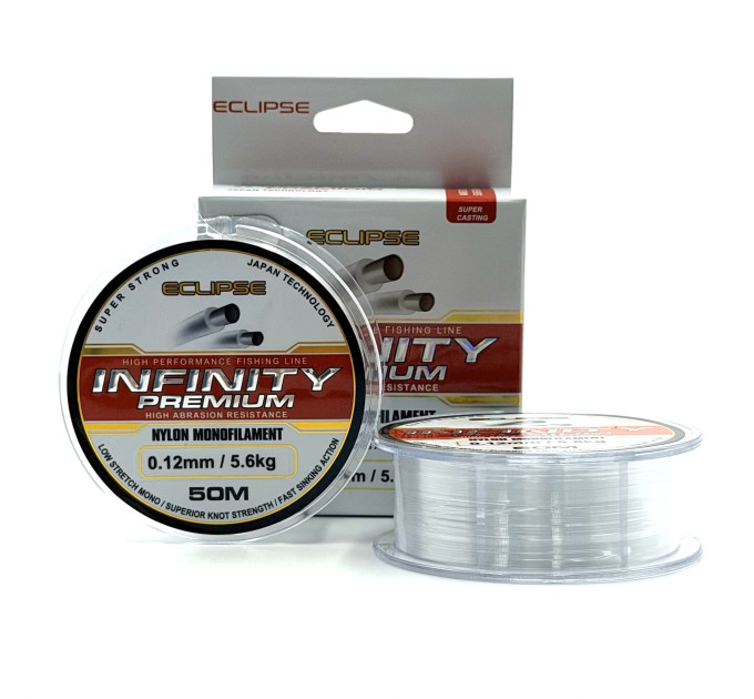 Леска ECLIPSE Infinity Premium Clear 50m 0.10mm
