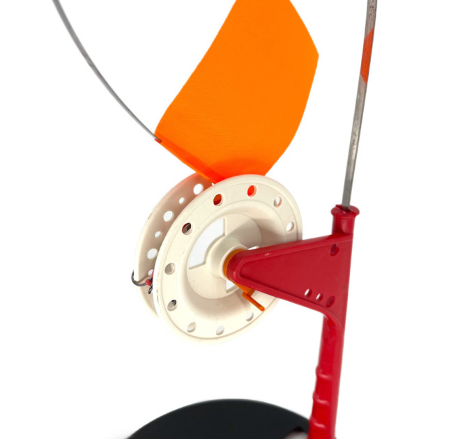 Жерлица 10шт зимняя №1 оснащенная, катушка со стопором + Сумка EVA 45см черная