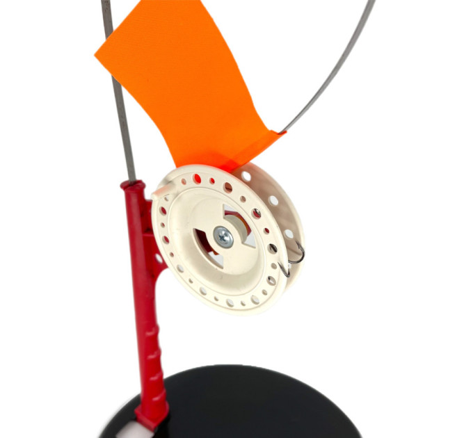 Жерлица 10шт зимняя №1 оснащенная, катушка со стопором + Сумка EVA 45см черная