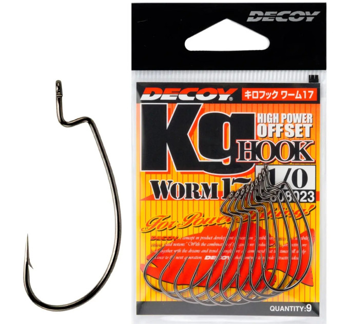 Гачок Decoy Worm17 Kg Hook #1 (9 шт/уп)