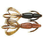 Силикон Keitech Crazy Flapper 3.6" #438 Green Pumpkin Fire (7 шт/уп)