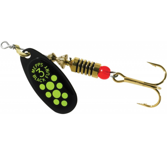 Блешня Mepps BLACK FURY 3 Black/Chartreuse