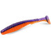 Силикон FishUp U-Shad 3.5" (8pcs.), #207 - Dark Violet/Orange (UV)