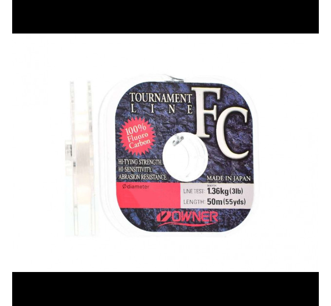 Флюорокарбон OWNER Tournament Line FC 50m 0.31mm