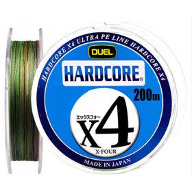 Шнур DUEL HARDCORE X4 200m #0.6/0.132mm 12lb/5.4kg