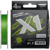 Шнур Favorite X1 PE 4x 150m (l.green) #1.5/0.205mm 25lb/11.4kg