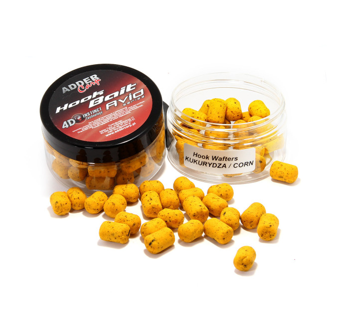 Бойлы Hook Waftes Adder Carp Avid Dambell 10/14mm 90ml CORN / Кукуруза